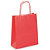 Mini Shopper, Carta Kraft, 18 x 24 x 8 cm, Rosso (confezione 50 pezzi) - 1