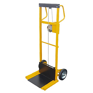 Mini sollevatore ad arganello bidirezionale ruote gommate portata 100 kg Mini sollevatore ad arganello bidirezionale ruote gommate portata 100 kg