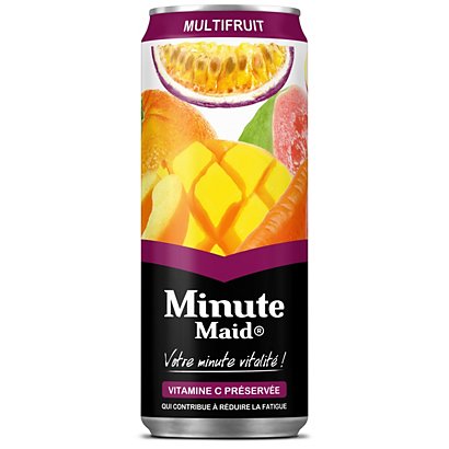 Minute Maid Multifruit - Canette slim 33 cl - Lot de 24