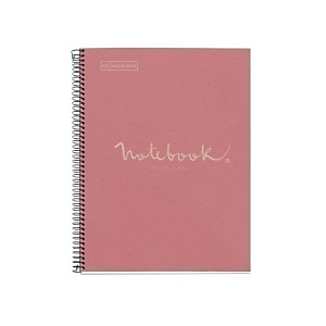 MIQUELRIUS M Emotions Notebook 1 Ecorosa Cuaderno, microperforado, reciclado, tapa dura, A4, 80 hojas, 90 g, cuadriculado 5 x 5 mm MIQUELRIUS M Emotions Notebook 1 Ecorosa Cuaderno, microperforado, reciclado, tapa dura, A4, 80 hojas, 90 g, cuadriculado 5 x 5 mm