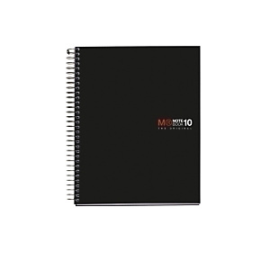 MIQUELRIUS M Emotions Notebook 10 Cuaderno, A5, cuadriculado 5 x 5 mm, 200 hojas, microperforado, tapa de polipropileno, negro MIQUELRIUS M Emotions Notebook 10 Cuaderno, A5, cuadriculado 5 x 5 mm, 200 hojas, microperforado, tapa de polipropileno, negro