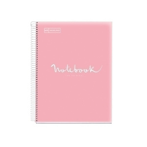MIQUELRIUS M Emotions Notebook 8 Cuaderno, A4, Cuadriculado 5 x 5 mm, microperforado, tapa de polipropileno, 160 hojas, rosa MIQUELRIUS M Emotions Notebook 8 Cuaderno, A4, Cuadriculado 5 x 5 mm, microperforado, tapa de polipropileno, 160 hojas, rosa