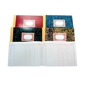 MIQUELRIUS M Libro cartoné, formato 4º, 80 hojas, 70 g, contabilidad, apaisado