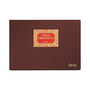 MIQUELRIUS M Libro de entrada de correspondencia, Folio apaisado, 315 x 215 mm MIQUELRIUS M Libro de entrada de correspondencia, Folio apaisado, 315 x 215 mm