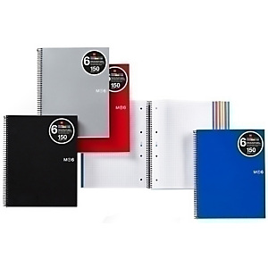 MIQUELRIUS M Notebook 6 Cuaderno, A4, cuadriculado 5 x 5 mm, microperforadom, tapa de polipropileno, 150 hojas, ROJO MIQUELRIUS M Notebook 6 Cuaderno, A4, cuadriculado 5 x 5 mm, microperforadom, tapa de polipropileno, 150 hojas, ROJO