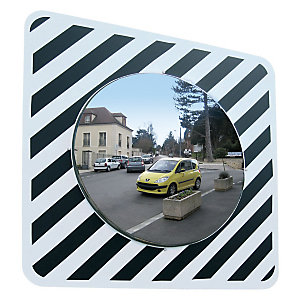 Miroir d'agglomération Vialux® en inox diamètre 60 cm