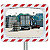 Miroir de circulation Vialux® polymir rouge et blanc 40 x 60 cm - 1