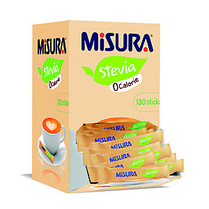 MISURA Dispenser 130 bustine dolcificante Stevia 0 calorie