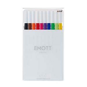 MITSUBISHI Pennarello fineliner Emott, Punta fine, Tratto 0,4 mm, Colori Assortiti (confezione 10 pezzi) MITSUBISHI Pennarello fineliner Emott, Punta fine, Tratto 0,4 mm, Colori Assortiti (confezione 10 pezzi)
