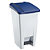 Mobiele vuilnisbak ROSSIGNOL 60 L, witte/blauwe kleuren - 1