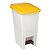 Mobiele vuilnisbak ROSSIGNOL 60 L, witte/gele kleur - 1