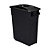 Mobiele vuilnisbak voor afvalsortering - 65l - movatri  - zwart / zwart - open deksel - 1