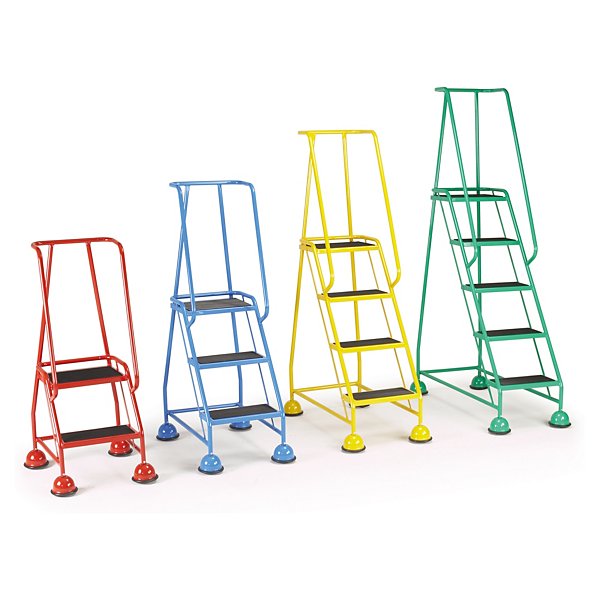 Mobile push steps, 5 steps, green - 3