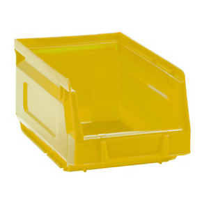 MOBILPLASTIC Contenitore a bocca di lupo 2002, Capacità 1 l, 10,3 x 16,5 x 8,3 cm, Giallo