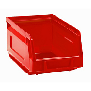 MOBILPLASTIC Contenitore a bocca di lupo 2002, Capacità 1 l, 10,3 x 16,5 x 8,3 cm, Rosso