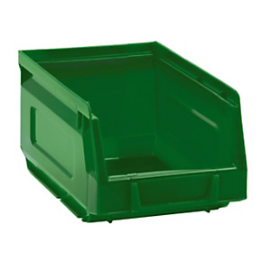 MOBILPLASTIC Contenitore a bocca di lupo 2002, Capacità 1 l, 10,3 x 16,5 x 8,3 cm, Verde