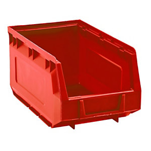 MOBILPLASTIC Contenitore a bocca di lupo 2003, Capacità 3,5 l, 14,5 x 24 x 12,5 cm, Rosso