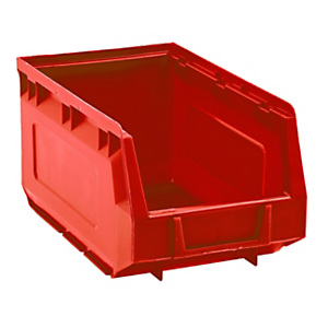 MOBILPLASTIC Contenitore a bocca di lupo 2003, Capacità 3,5 l, 14,5 x 24 x 12,5 cm, Rosso MOBILPLASTIC Contenitore a bocca di lupo 2003, Capacità 3,5 l, 14,5 x 24 x 12,5 cm, Rosso