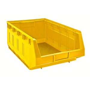 MOBILPLASTIC Contenitore a bocca di lupo 2005, Capacità 30 l, 30,3 x 48,5 x 19 cm, Giallo MOBILPLASTIC Contenitore a bocca di lupo 2005, Capacità 30 l, 30,3 x 48,5 x 19 cm, Giallo
