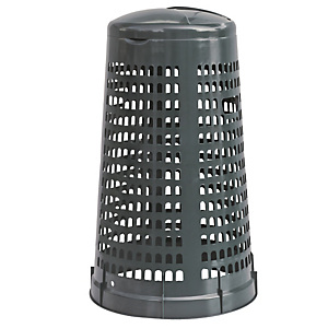 MOBILPLASTIC Trespolo portasacco - diametro 38 cm - altezza 85 cm - 110 L - grigio scuro MOBILPLASTIC Trespolo portasacco - diametro 38 cm - altezza 85 cm - 110 L - grigio scuro