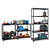 Modular plastic shelving 1400 x 900 x 40mm, 4 shelves, pack of 2 bays - 1