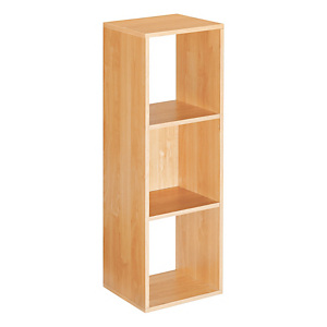 Module bibliothèque Multicases Classique - 3 cases - Hêtre