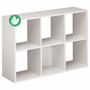 Module bibliothèque multicases Color -  6 cases - Aluminium Module bibliothèque multicases Color -  6 cases - Aluminium