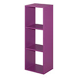 Sans Module bibliothèque Multicases Classique - 3 cases - Prune Sans Module bibliothèque Multicases Classique - 3 cases - Prune