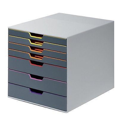 Module de classement Varicolor® 7 tiroirs coloris gris - 1