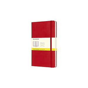 Moleskine Taccuino Classico Large, A quadretti, Copertina rigida, 13 x 21 cm, Rosso Moleskine Taccuino Classico Large, A quadretti, Copertina rigida, 13 x 21 cm, Rosso