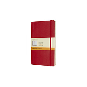 Moleskine Taccuino Classico Large, A righe, Copertina morbida, 13 x 21 cm, Rosso Moleskine Taccuino Classico Large, A righe, Copertina morbida, 13 x 21 cm, Rosso