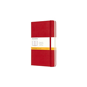 Moleskine Taccuino Classico Large, A righe, Copertina rigida, 13 x 21 cm, Rosso Moleskine Taccuino Classico Large, A righe, Copertina rigida, 13 x 21 cm, Rosso