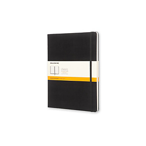 Moleskine Taccuino Classico X-Large, A righe, Copertina rigida, 19 x 25 cm, Nero Moleskine Taccuino Classico X-Large, A righe, Copertina rigida, 19 x 25 cm, Nero