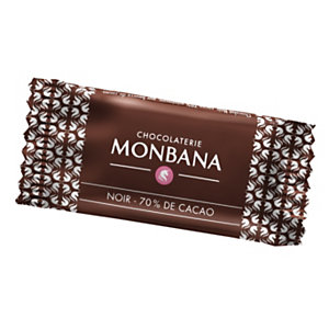 MONBANA CHOCOLATIER Depuis 1934 Paquet de 200 mini tablettes de chocolat Monbana 4g