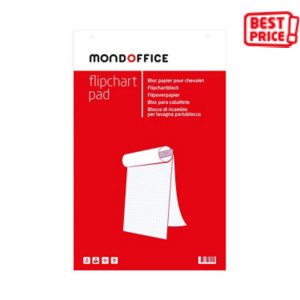 MONDOFFICE Blocchi di ricambio per lavagne portablocco, cm 65 x 98, Fogli Quadretti MONDOFFICE Blocchi di ricambio per lavagne portablocco, cm 65 x 98, Fogli Quadretti