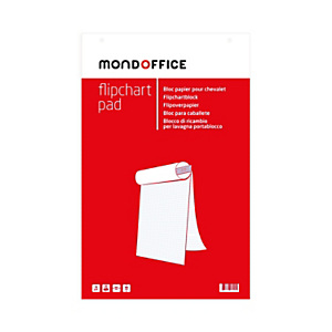 MONDOFFICE Blocco adesivo riposizionabile per lavagne portablocco, cm 63,5 x 76,2, Fogli Bianchi MONDOFFICE Blocco adesivo riposizionabile per lavagne portablocco, cm 63,5 x 76,2, Fogli Bianchi