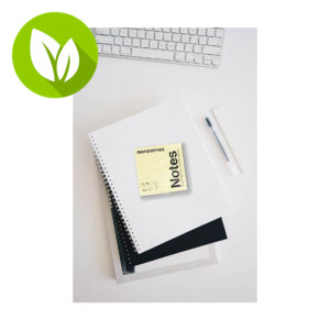 MONDOFFICE Blocs de notas adhesivas, 76 x 76 mm, 70 gramos, amarillo pastel MONDOFFICE Blocs de notas adhesivas, 76 x 76 mm, 70 gramos, amarillo pastel