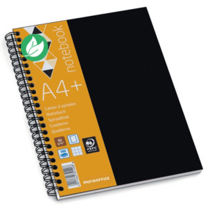 MONDOFFICE Cahier à spirale 23 x 29,7 cm - 80g - Perforé 2 trous - Petits carreaux 5x5 - 160 pages MONDOFFICE Cahier à spirale 23 x 29,7 cm - 80g - Perforé 2 trous - Petits carreaux 5x5 - 160 pages
