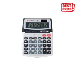 MONDOFFICE Calcolatrice da tavolo 560, 12 cifre, Argento MONDOFFICE Calcolatrice da tavolo 560, 12 cifre, Argento