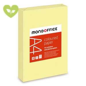 MONDOFFICE Carta colorata A4 per fotocopie e stampe, 80 g/m², Giallo canarino pastello (risma 500 fogli) MONDOFFICE Carta colorata A4 per fotocopie e stampe, 80 g/m², Giallo canarino pastello (risma 500 fogli)