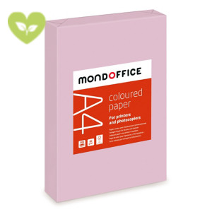 MONDOFFICE Carta colorata A4 per fotocopie e stampe, 80 g/m², Rosa pastello (risma 500 fogli) MONDOFFICE Carta colorata A4 per fotocopie e stampe, 80 g/m², Rosa pastello (risma 500 fogli)