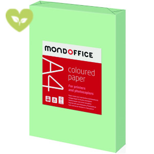 MONDOFFICE Carta colorata A4 per fotocopie e stampe, 80 g/m², Verde chiaro pastello (risma 500 fogli) MONDOFFICE Carta colorata A4 per fotocopie e stampe, 80 g/m², Verde chiaro pastello (risma 500 fogli)