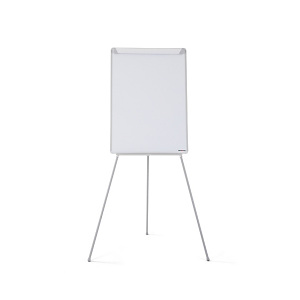 MONDOFFICE Chevalet de conférence sur trépied 70 X 100 CM hauteur réglable surface laquée magnétique effaçable à sec MONDOFFICE Chevalet de conférence sur trépied 70 X 100 CM hauteur réglable surface laquée magnétique effaçable à sec