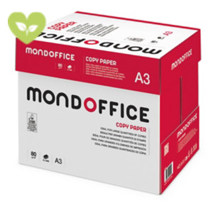 MONDOFFICE Copy Carta A3 per fotocopie e stampe, 80 g/m², Bianco (confezione 5 risme) MONDOFFICE Copy Carta A3 per fotocopie e stampe, 80 g/m², Bianco (confezione 5 risme)