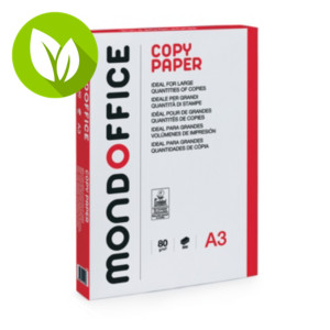 MONDOFFICE Copy Papel Blanco A3 80 gr 500 hojas MONDOFFICE Copy Papel Blanco A3 80 gr 500 hojas