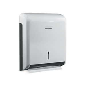 MONDOFFICE Dispenser per asciugamani di carta, ABS, Con serratura, 26,5 x 11 x 34 cm, Bianco MONDOFFICE Dispenser per asciugamani di carta, ABS, Con serratura, 26,5 x 11 x 34 cm, Bianco