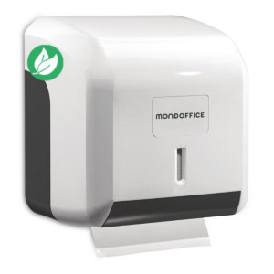 MONDOFFICE Distributeur de rouleaux de papier toilette en ABS - Blanc avec verrou MONDOFFICE Distributeur de rouleaux de papier toilette en ABS - Blanc avec verrou