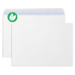 MONDOFFICE Enveloppe blanche C4 229 x 324 mm 90g sans fenêtre - autocollante bande protectrice - Lot de 250 MONDOFFICE Enveloppe blanche C4 229 x 324 mm 90g sans fenêtre - autocollante bande protectrice - Lot de 250