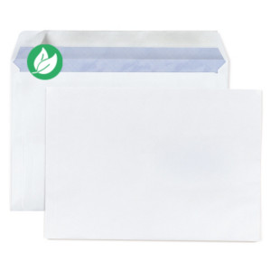 MONDOFFICE Enveloppe blanche C5 162 x 229 mm 80g sans fenêtre - autocollante bande protectrice - Lot de 500 MONDOFFICE Enveloppe blanche C5 162 x 229 mm 80g sans fenêtre - autocollante bande protectrice - Lot de 500