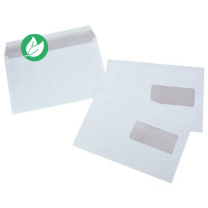 MONDOFFICE Enveloppe blanche C5 162 x 229 mm 90g fenêtre 45 x 100 mm - autocollante bande protectrice - Lot de 500 MONDOFFICE Enveloppe blanche C5 162 x 229 mm 90g fenêtre 45 x 100 mm - autocollante bande protectrice - Lot de 500